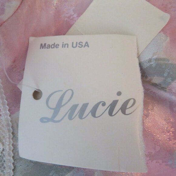 New Vintage 70s Lucie Ann II Floral Print Tank Top Camisole S Lace Trim USA Made - Picture 14 of 14